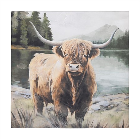 Design Republique Rustic Highland Cow Wall Art