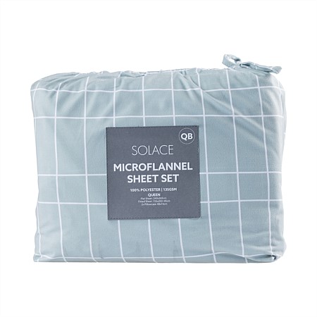 Solace Check Microflannel Sheet Set 