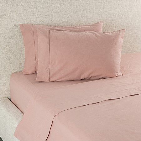 Hush Plain Blush Flat Flannelette Sheet 