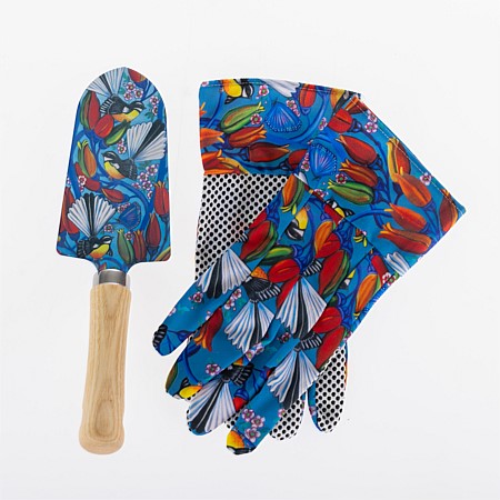 Design Plus Kiwiana Piwakawaka Glove & Trowel Set 