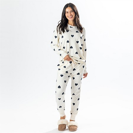 bb&b Sleep Heart Knit PJ Twosie 