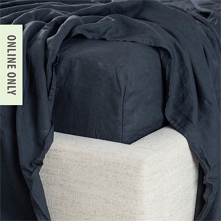 Ecoanthology 100% French Flax Linen Fitted Sheet 