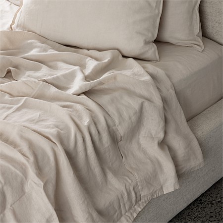 Ecoanthology 100% French Flax Linen Flat Sheet 