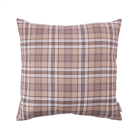 Design Republique Natural Check Cushion