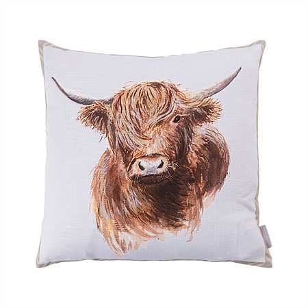 Design Republique Highland Cow Cushion 