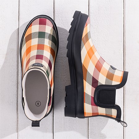 Outsidings Plaid Ankle Gumboot 