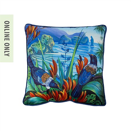 Design Plus Kiwiana Velvet Cushion Piha North