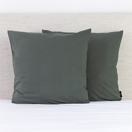 Fieldcrest Stonewashed Cotton Thyme European Pillowcase Pair